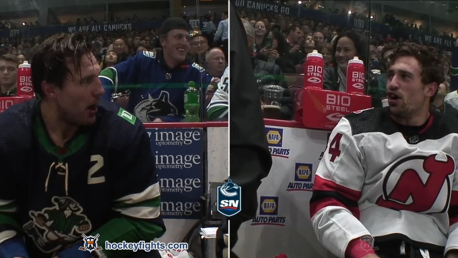 M. Wood (NJD) vs. L. Schenn (VAN)