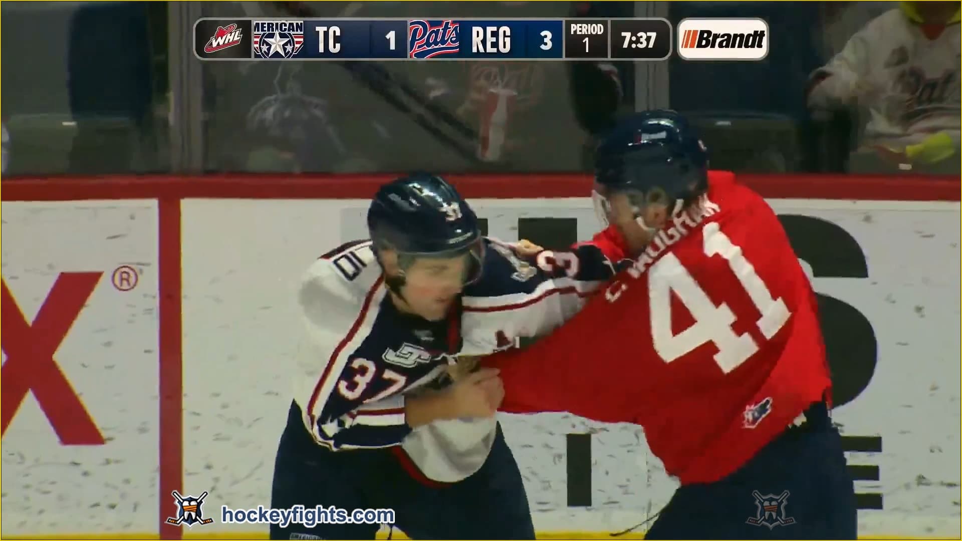 A. Serraglio (TRI) vs. C. Vaughan (REG)