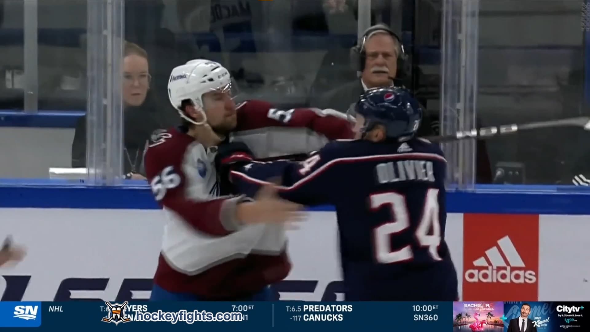 K. MacDermid (COL) vs. M. Olivier (CBJ)