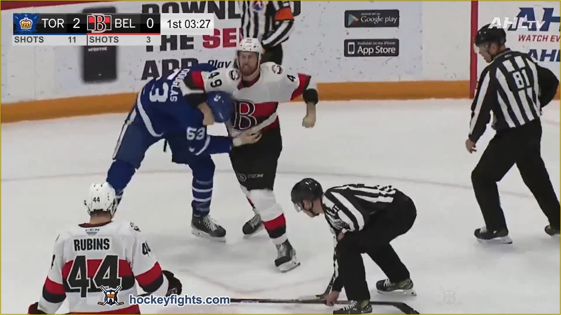 C. Douglas (TOR) vs. S. Sabourin (BEL)