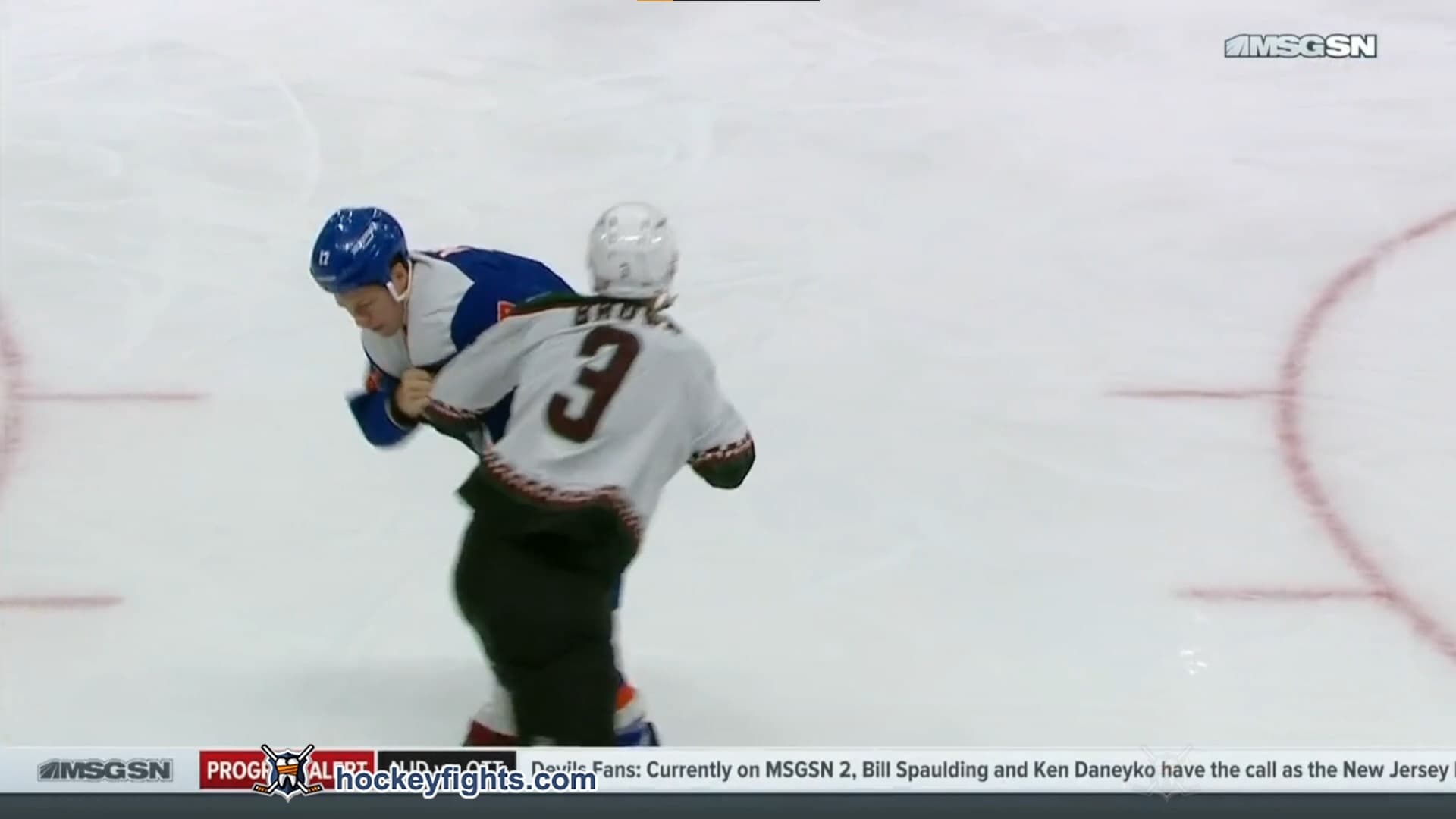 J. Brown (ARI) vs. M. Martin (NYI)