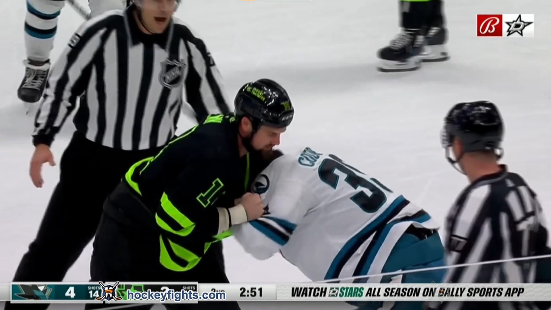 L. Couture (SJS) vs. J. Benn (DAL)