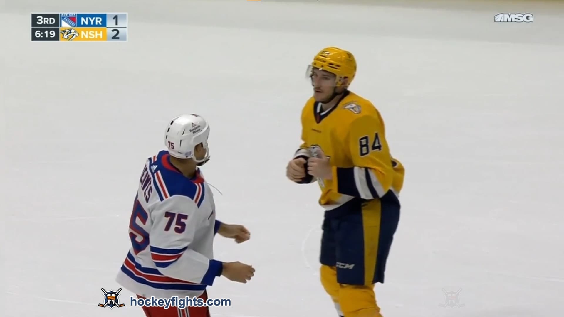 R. Reaves (NYR) vs. T. Jeannot (NSH)