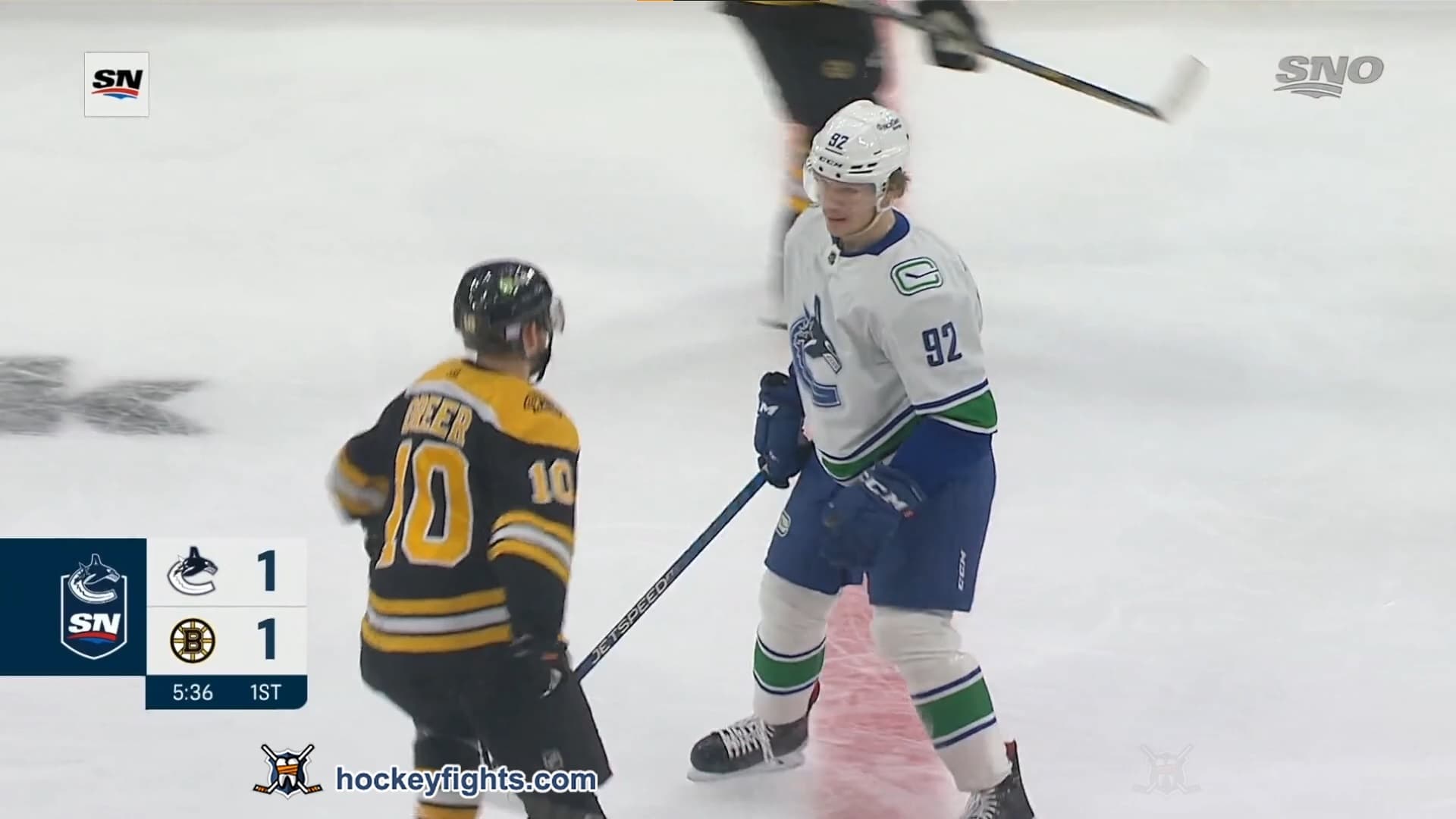 V. Podkolzin (VAN) vs. A. Greer (BOS)