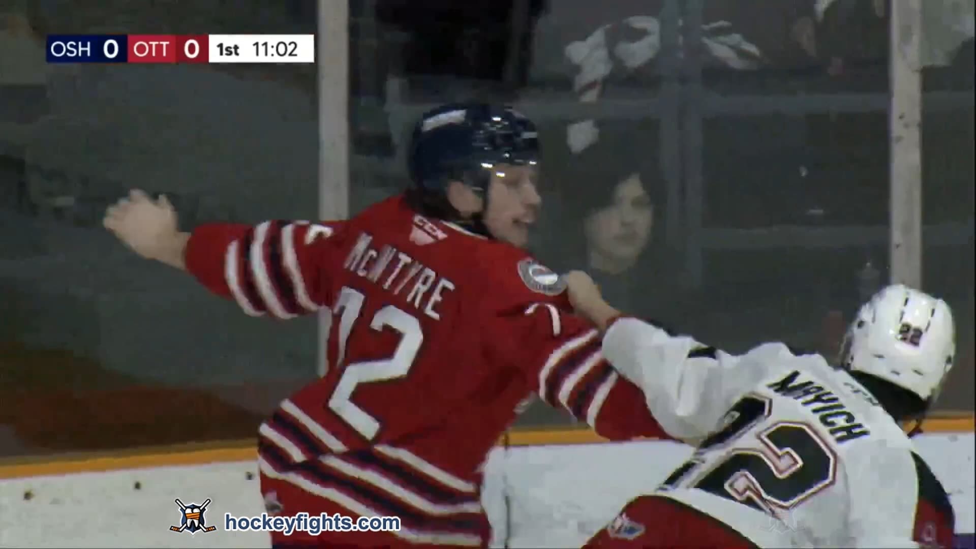 R. McIntyre (OSH) vs. M. Mayich (OTT)