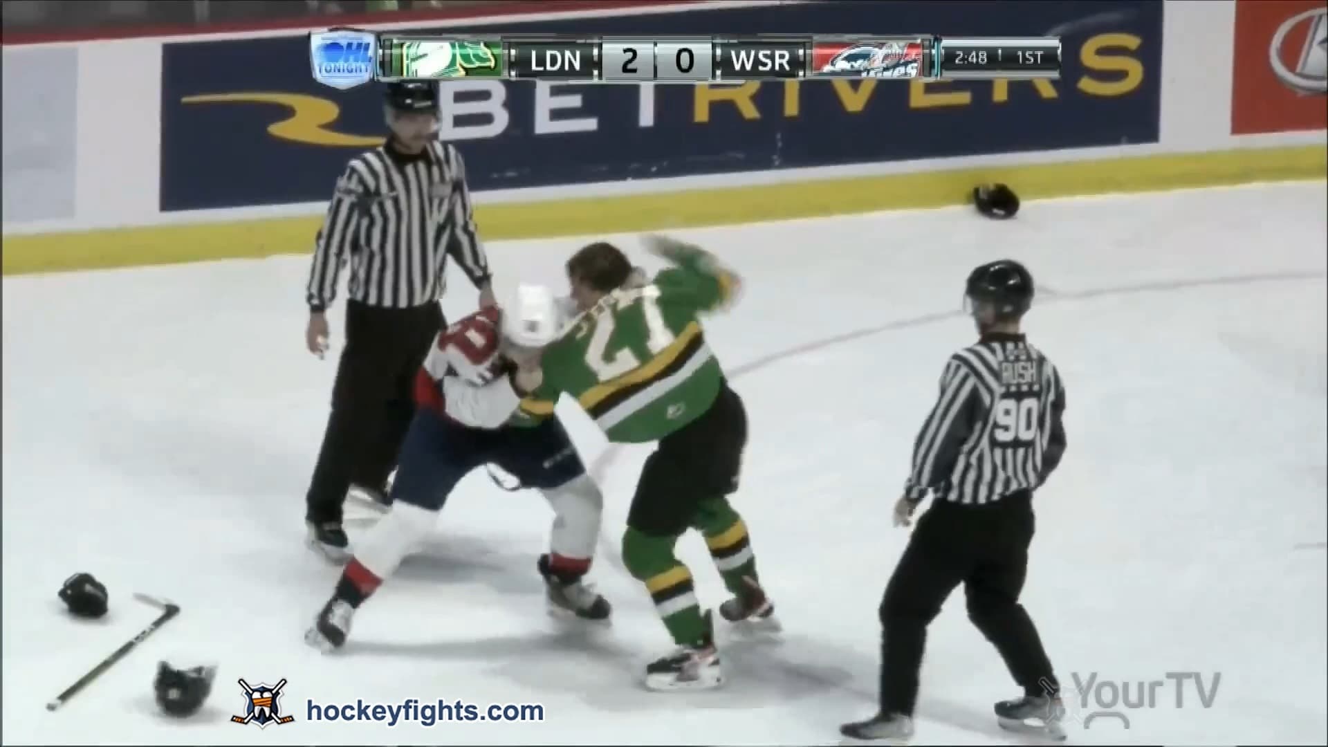 A. Leonard (LDN) vs. C. O'Flaherty (WSR)