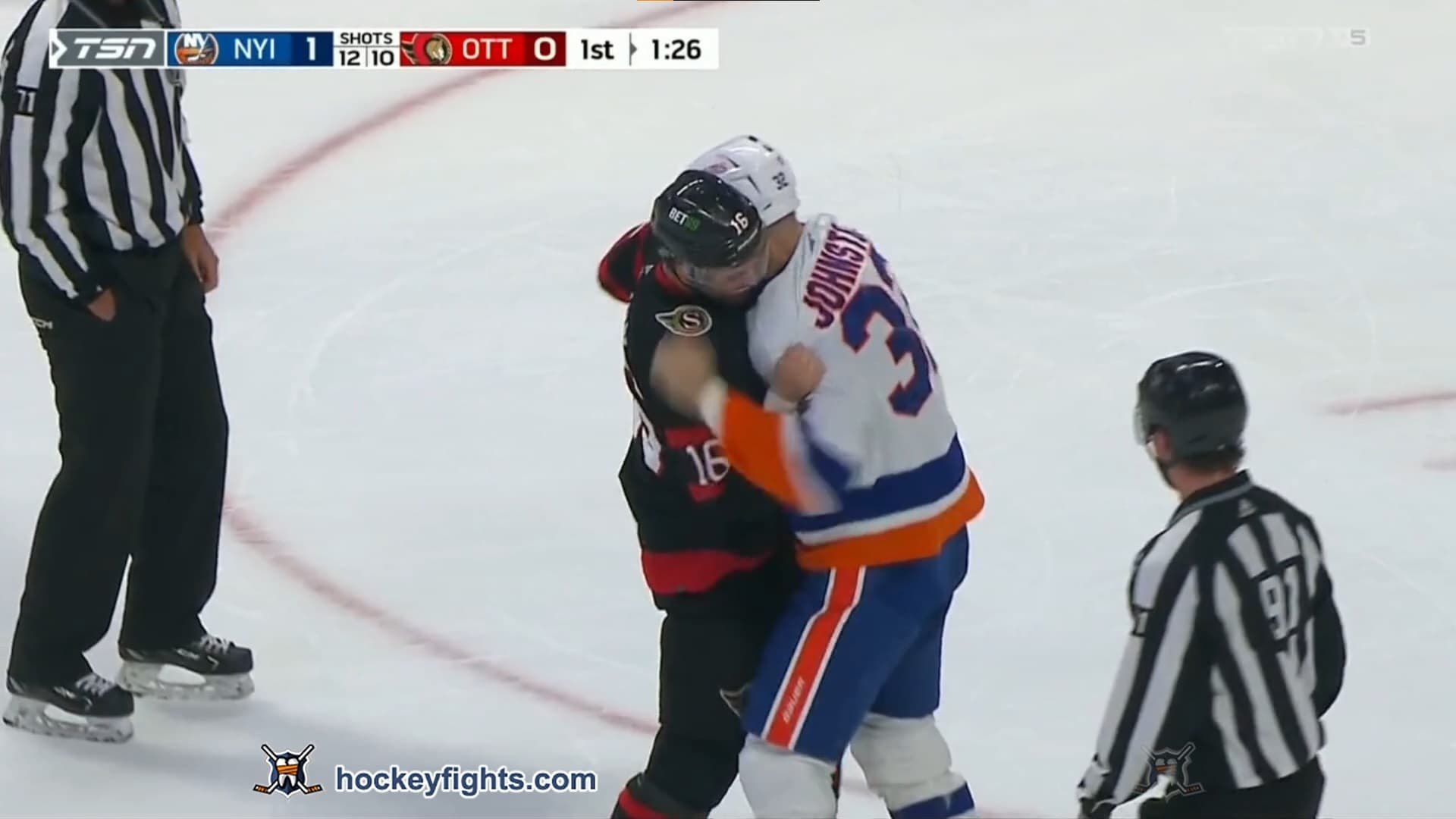 R. Johnston (NYI) vs. A. Watson (OTT)
