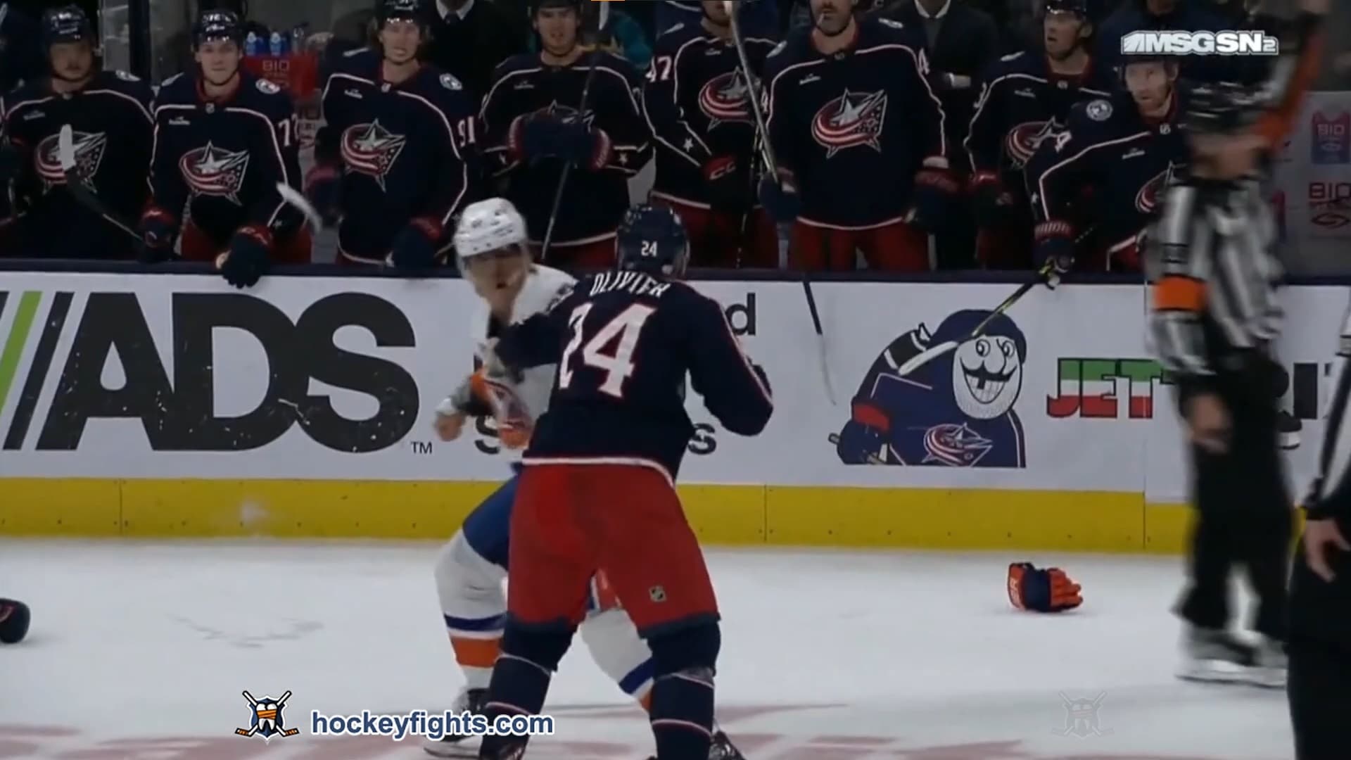 A. Lee (NYI) vs. M. Olivier (CBJ)