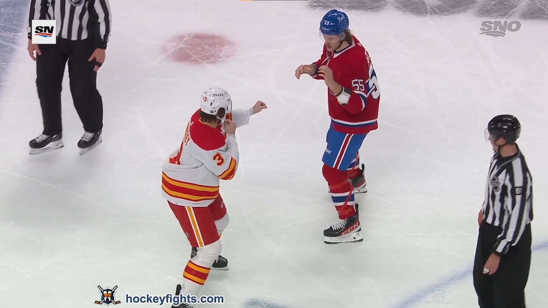 C. Mackey (CGY) vs. M. Pezzetta (MTL)