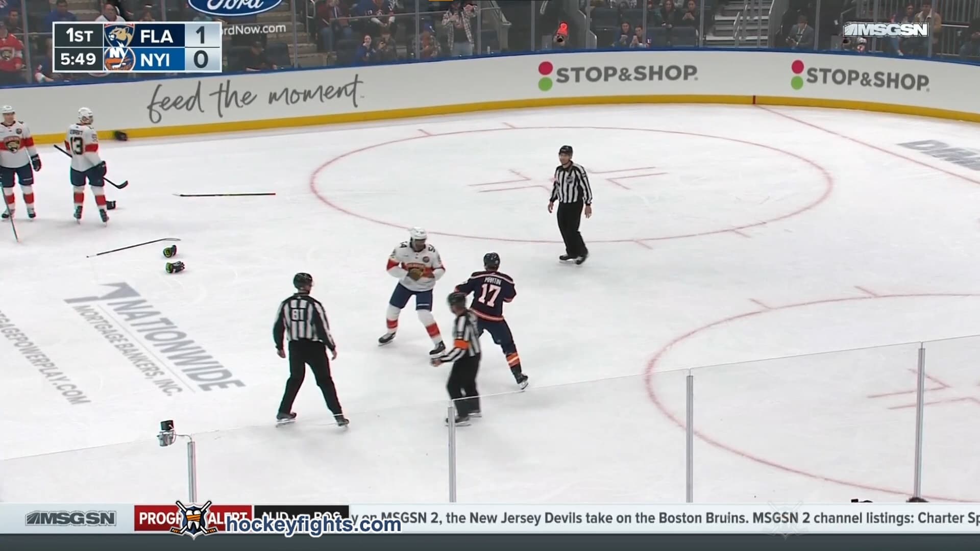 G. Smith (FLA) vs. M. Martin (NYI)