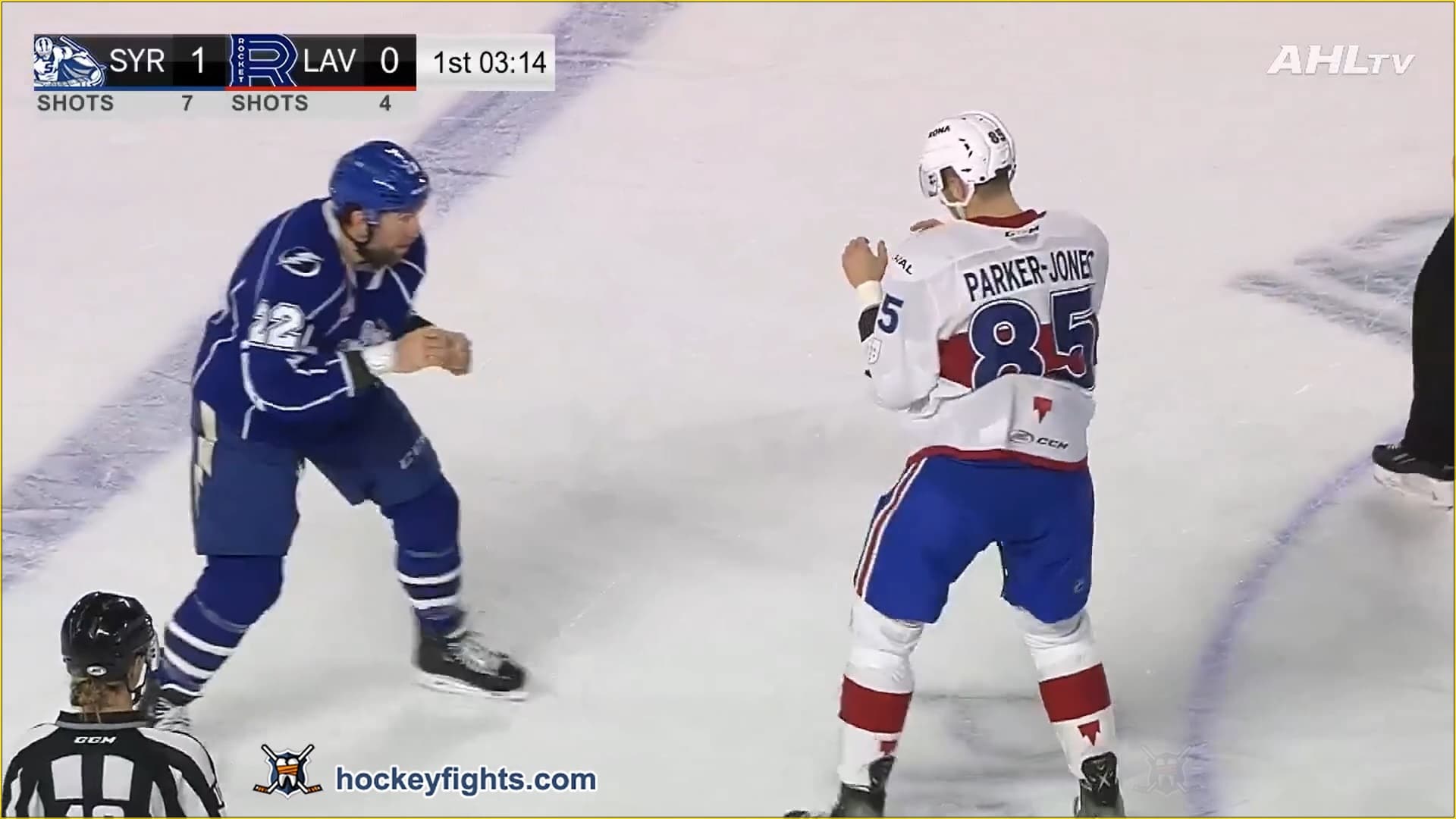 P. Labrie (SYR) vs. J. Parker-Jones (LAV)