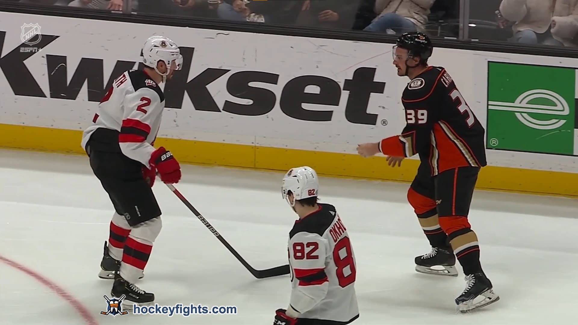 B. Smith (NJD) vs. S. Carrick (ANA)