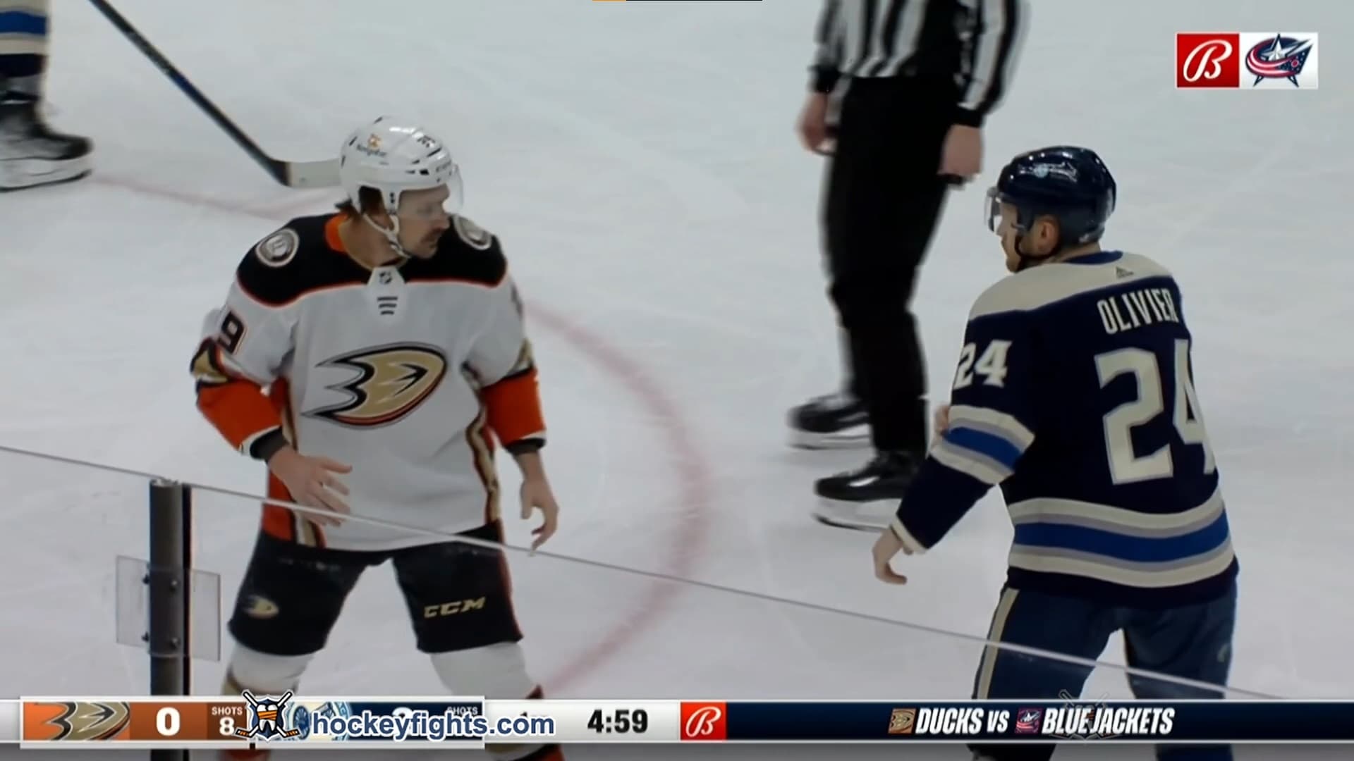 S. Carrick (ANA) vs. M. Olivier (CBJ)