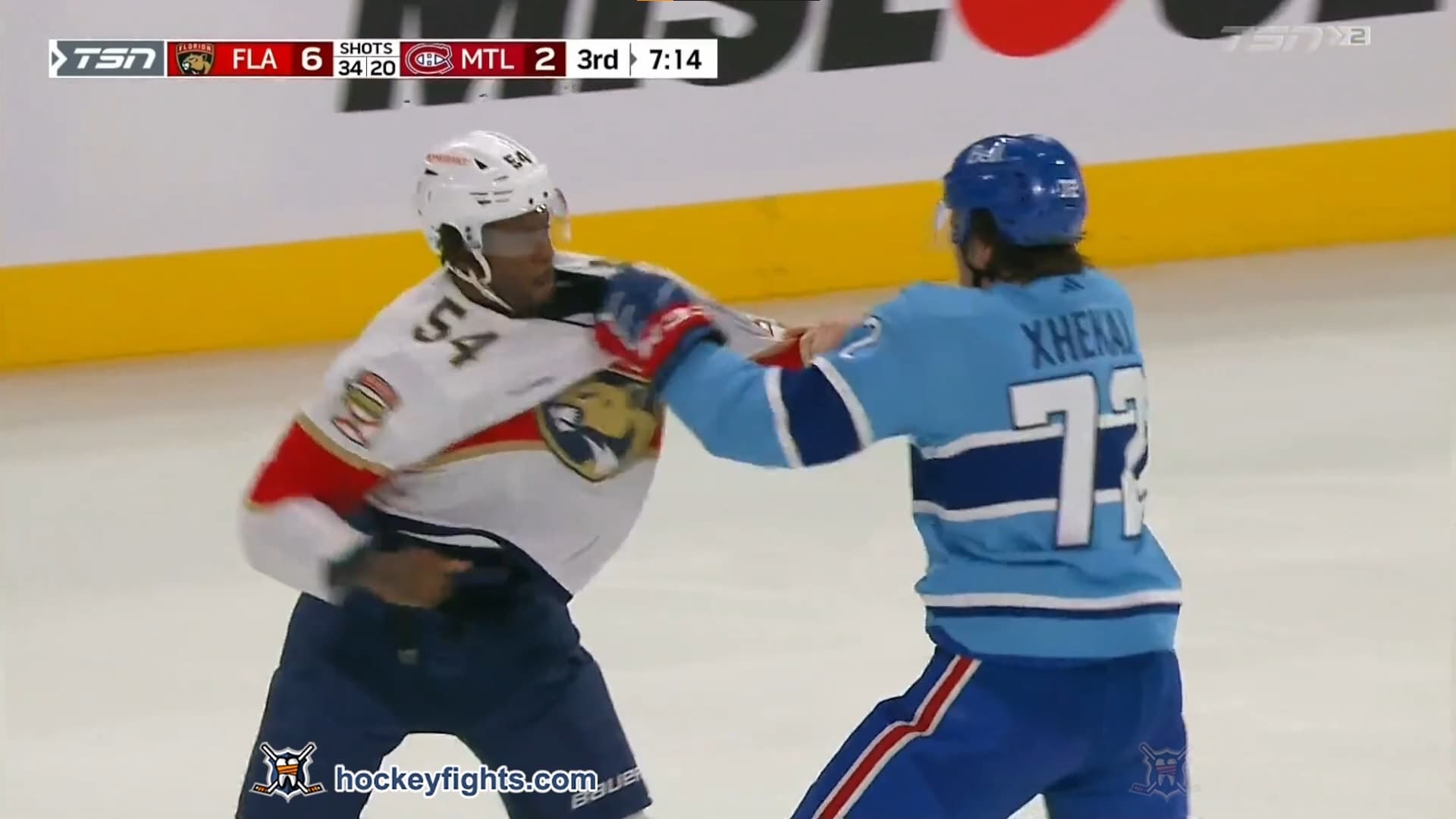 G. Smith (FLA) vs. A. Xhekaj (MTL)