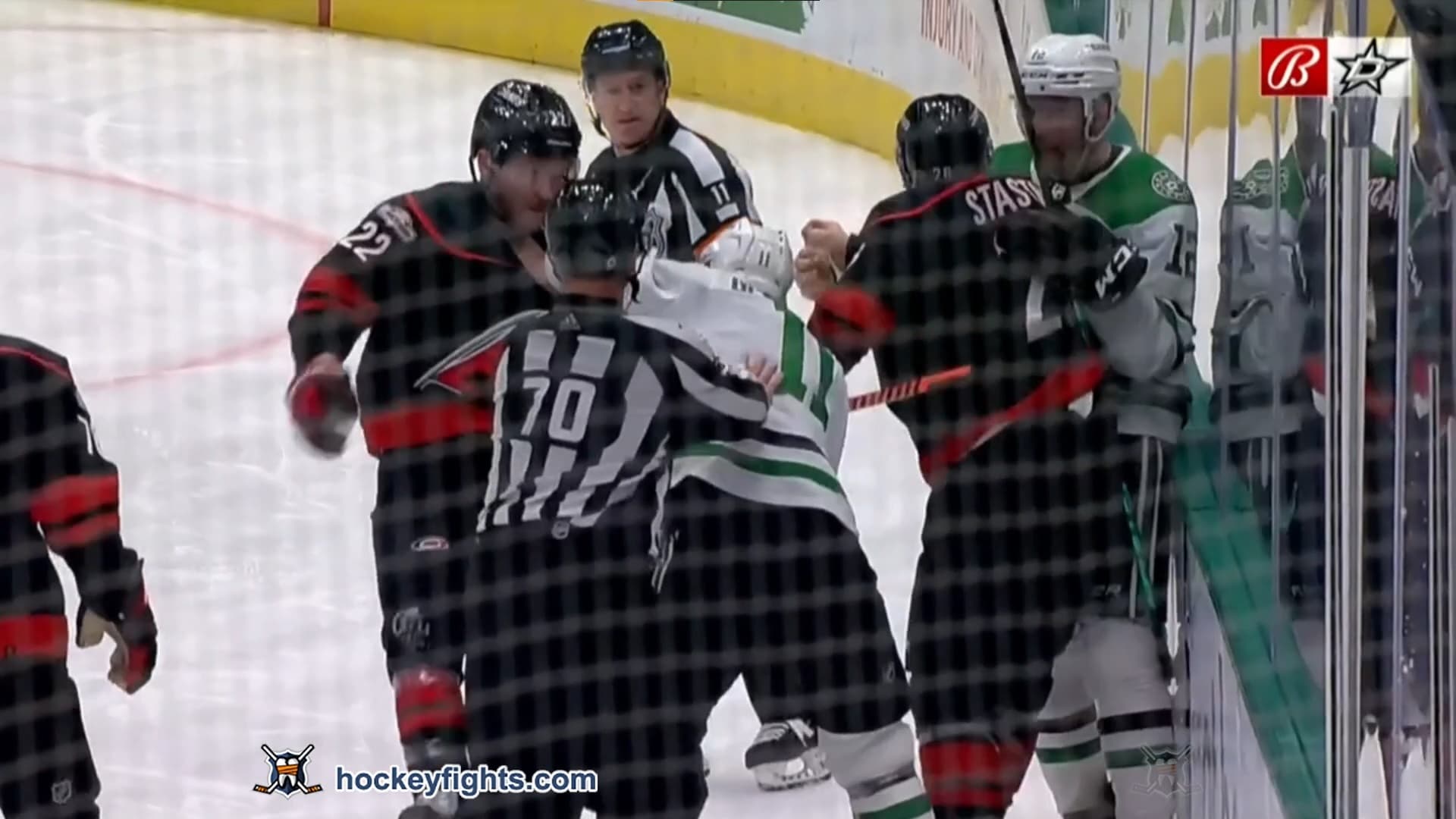 B. Pesce (CAR) vs. L. Glendening (DAL)