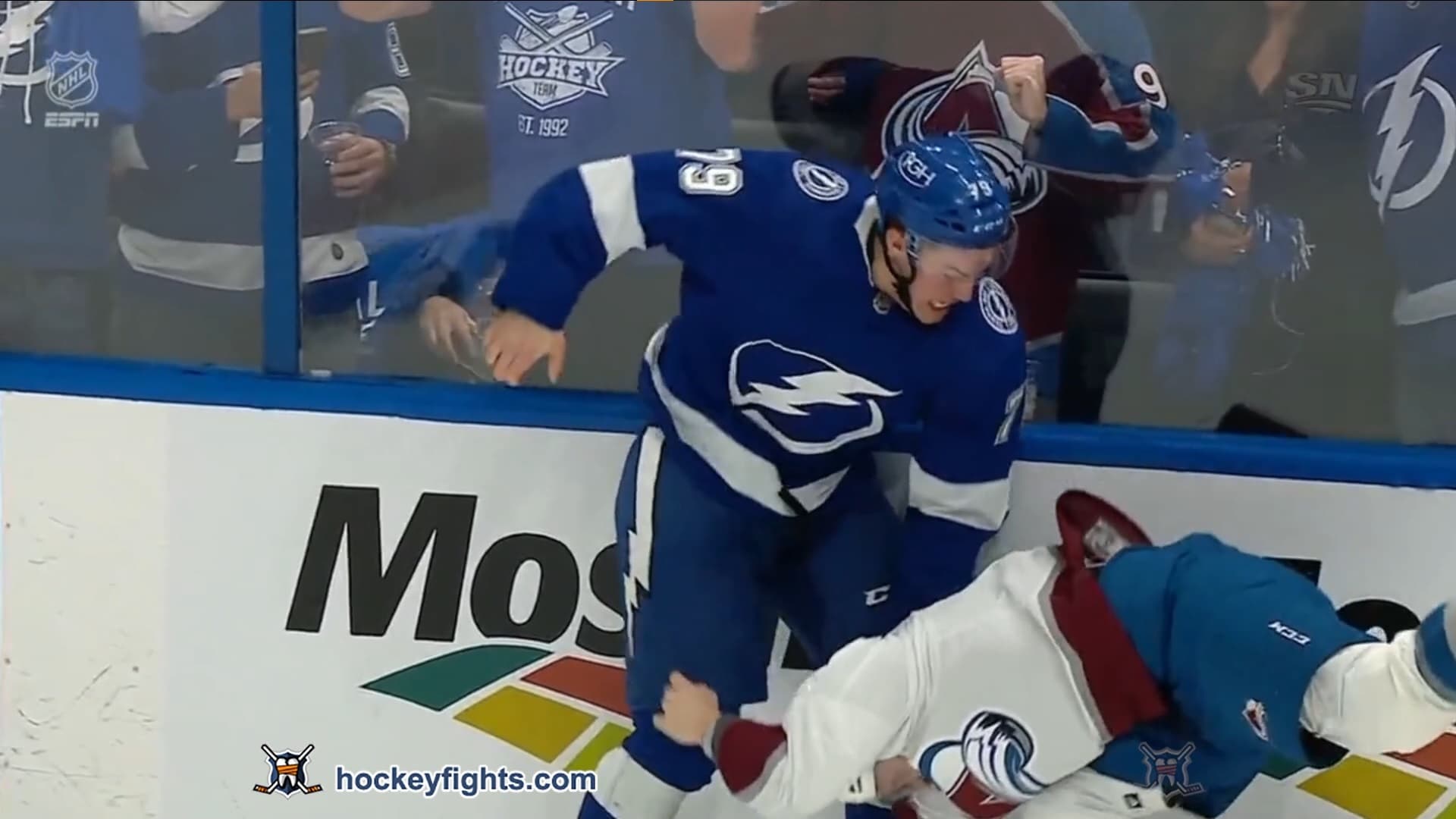 L. O'Connor (COL) vs. R. Colton (TBL)