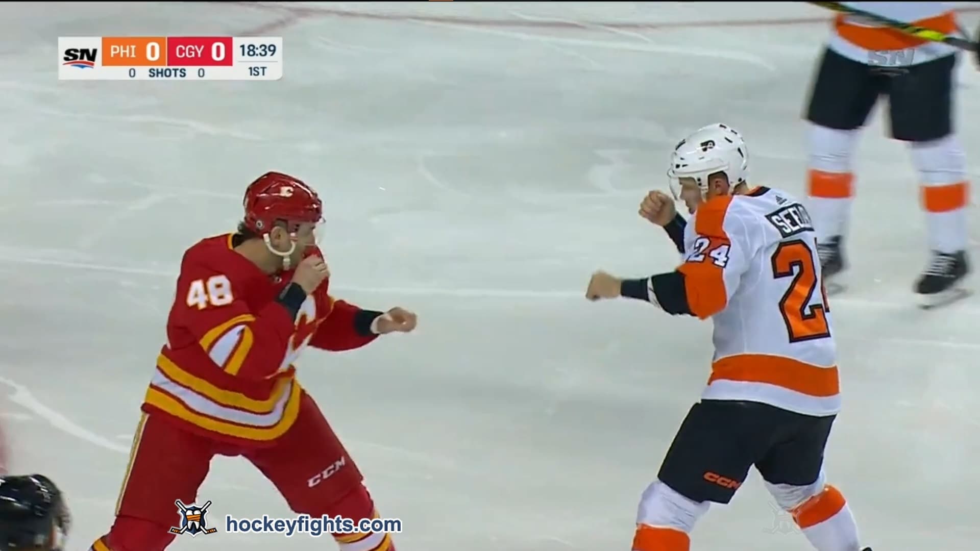 N. Seeler (PHI) vs. D. Gilbert (CGY)