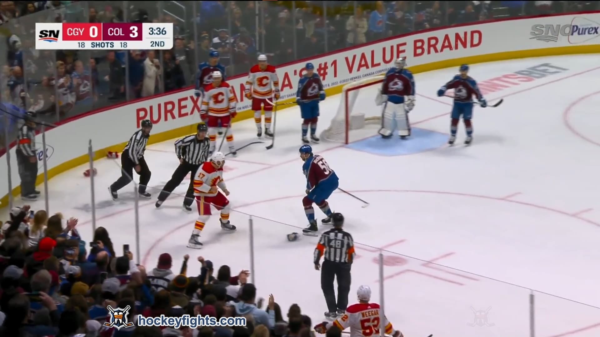 M. Lucic (CGY) vs. K. MacDermid (COL)