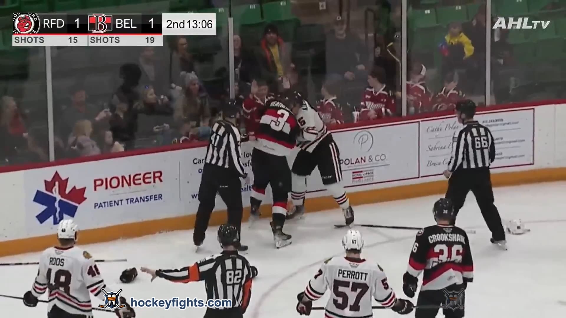 M. Adams-Moisan (RCK) vs. D. Heatherington (BEL)