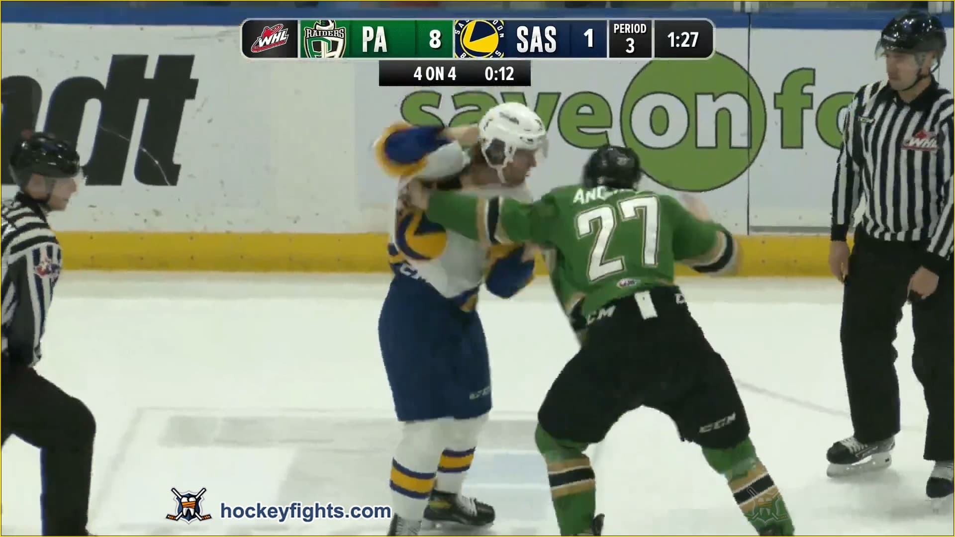 C. Anderson (PAR) vs. J. Wiens (SAS)