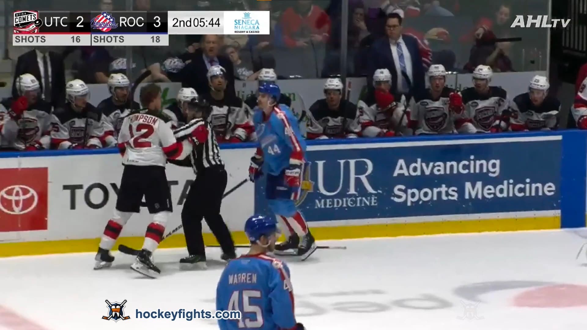 T. Thompson (UTI) vs. T. Kozak (ROC)