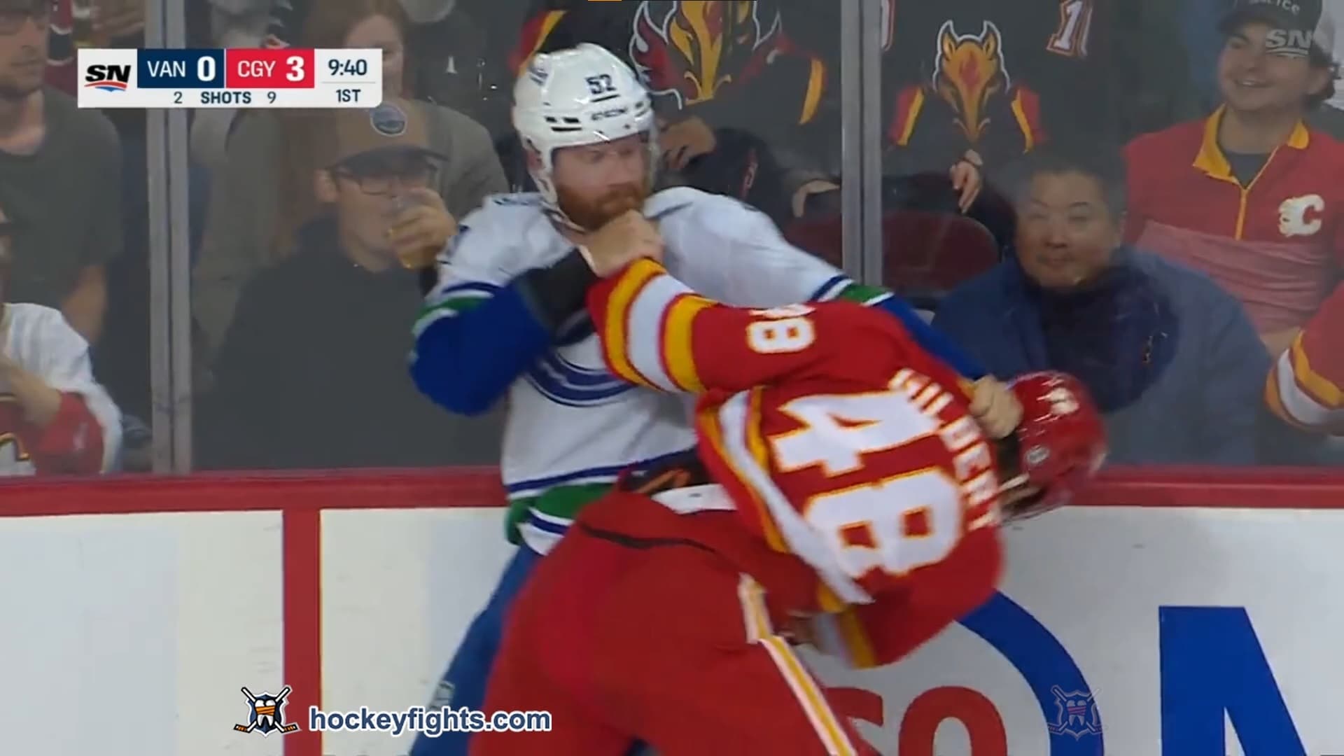 M. Irwin (VAN) vs. D. Gilbert (CGY)