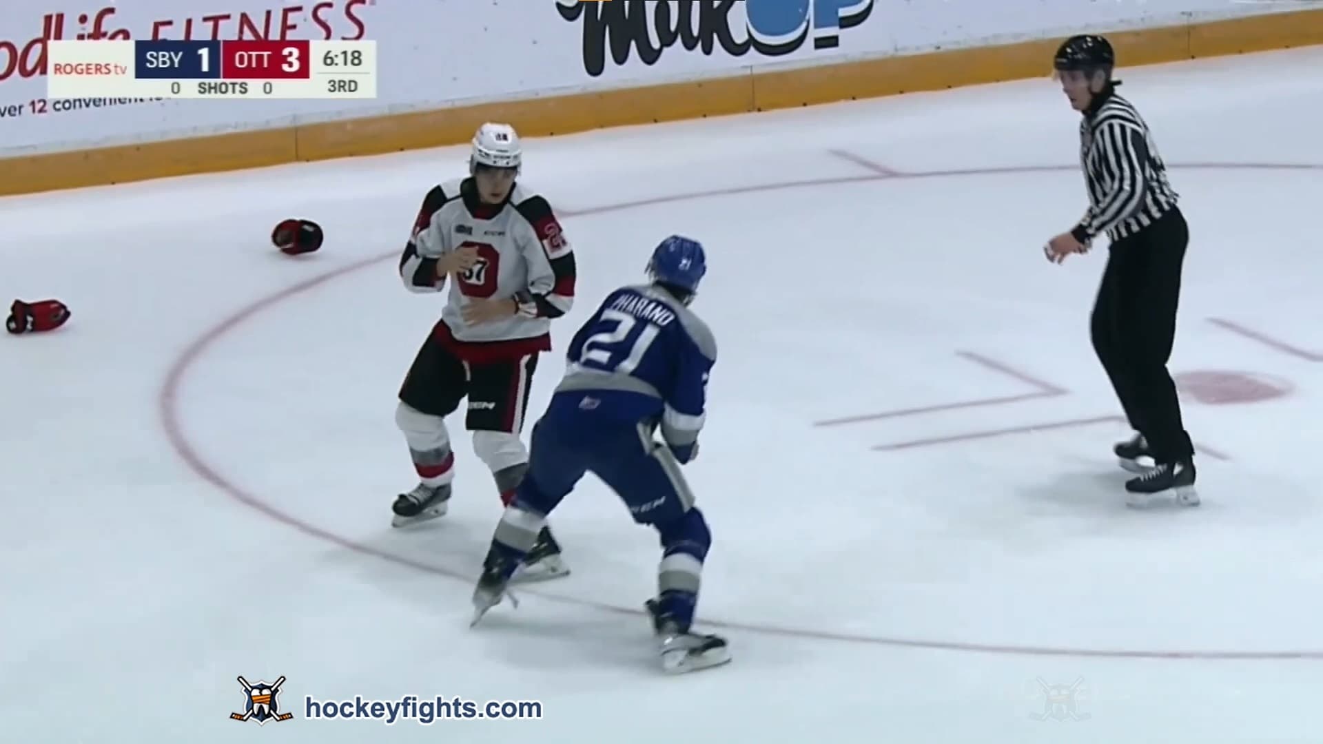 A. Pharand (SBY) vs. M. Mayich (OTT)