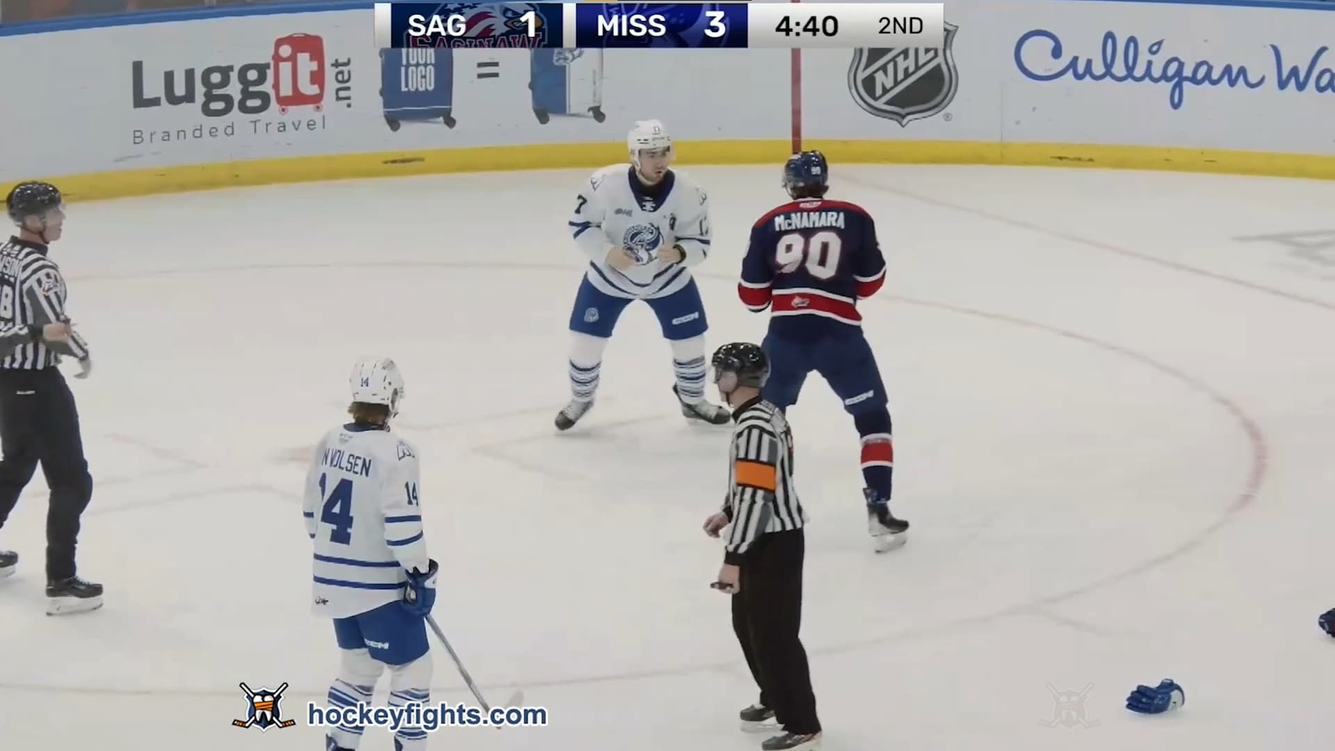 L. McNamara (SAG) vs. A. MacDonell (BRA)