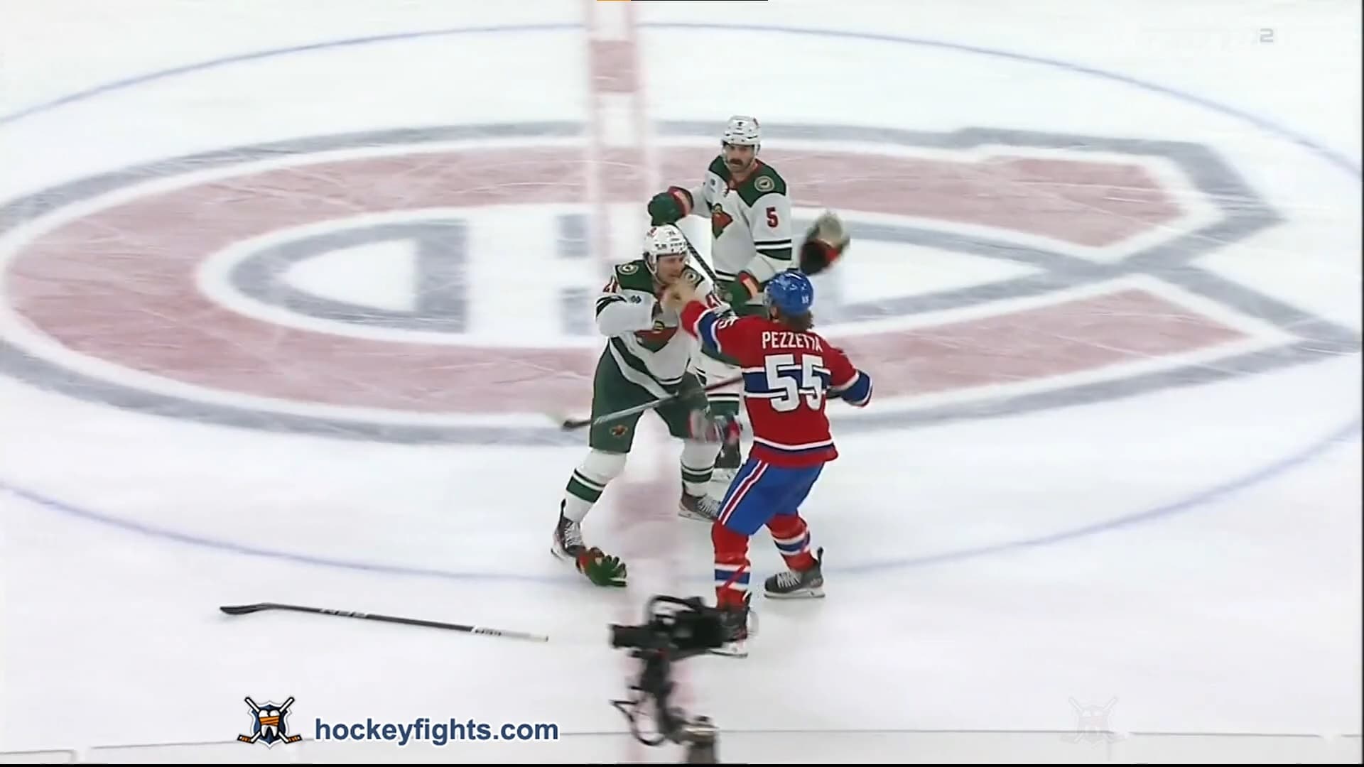 B. Duhaime (MIN) vs. M. Pezzetta (MTL)