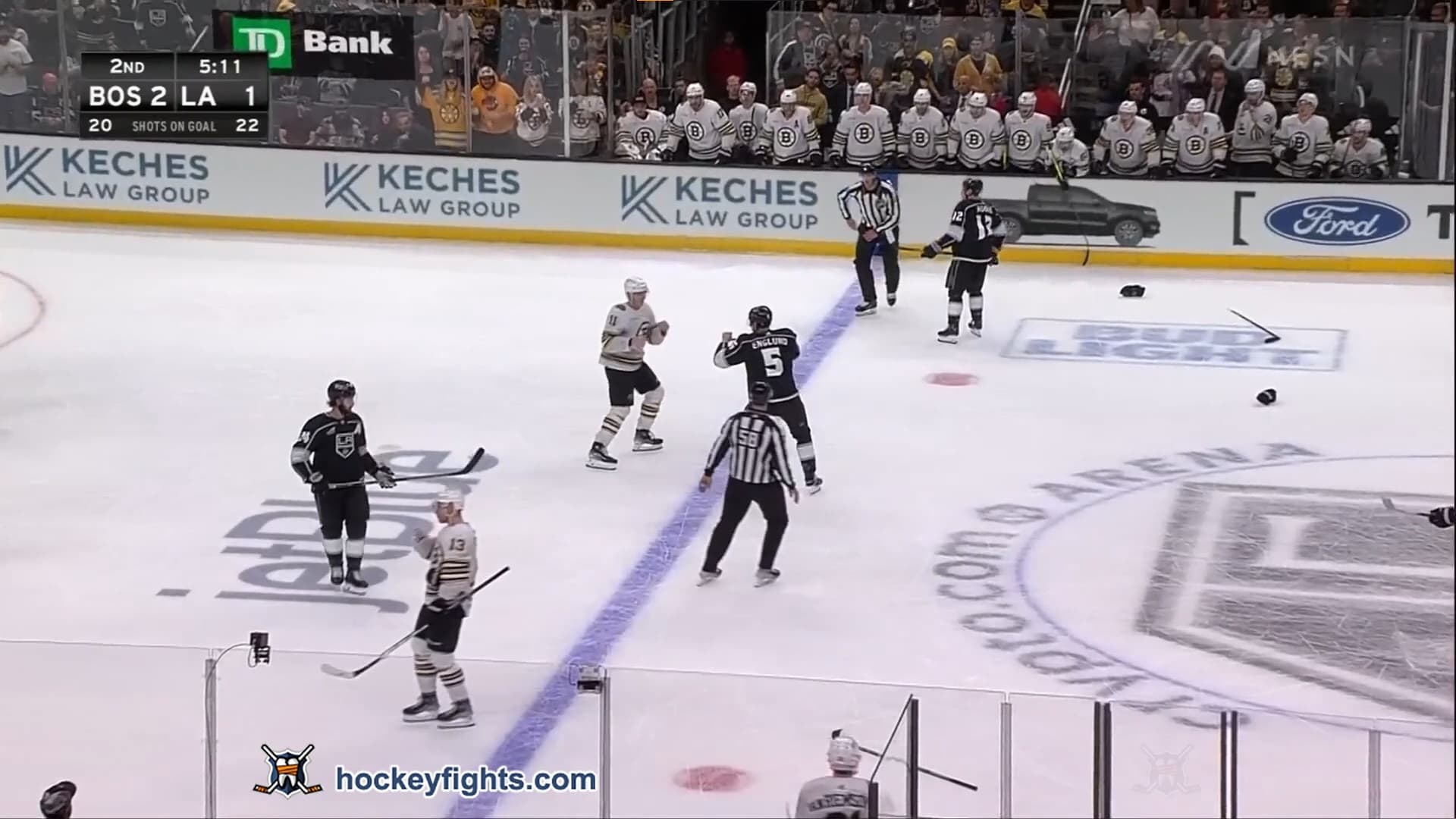 T. Frederic (BOS) vs. A. Englund (LAK)