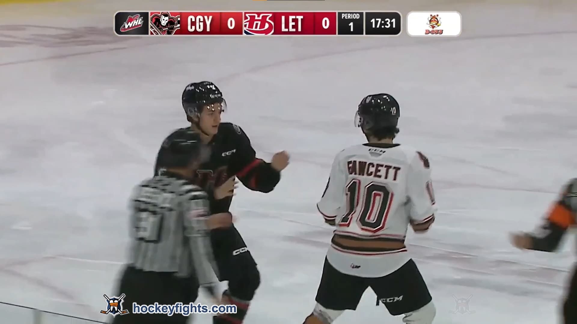 K. Fawcett (CGY) vs. T. Doyle (LET)