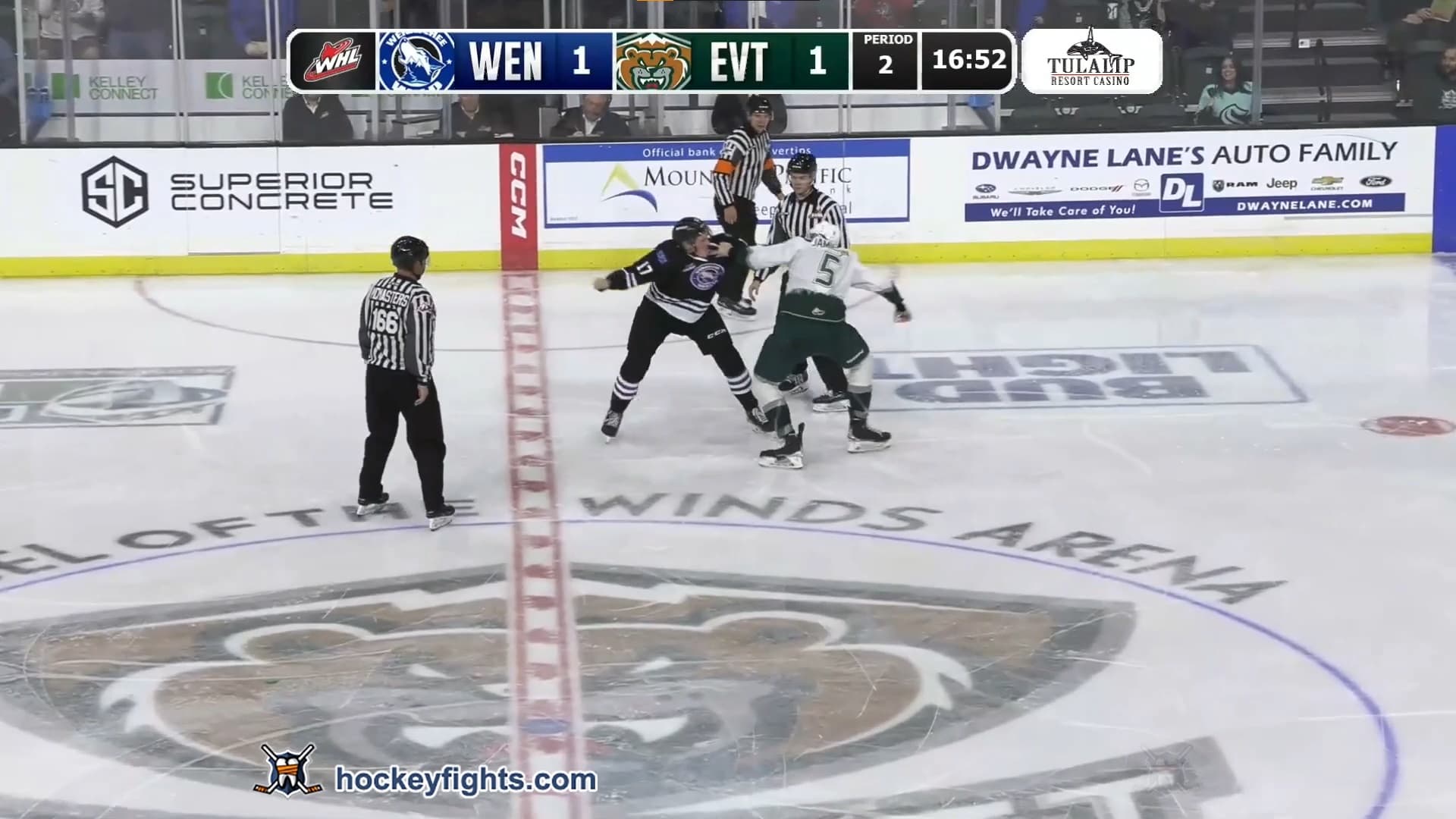 T. Fraser (WEN) vs. E. Jamieson (EVT)