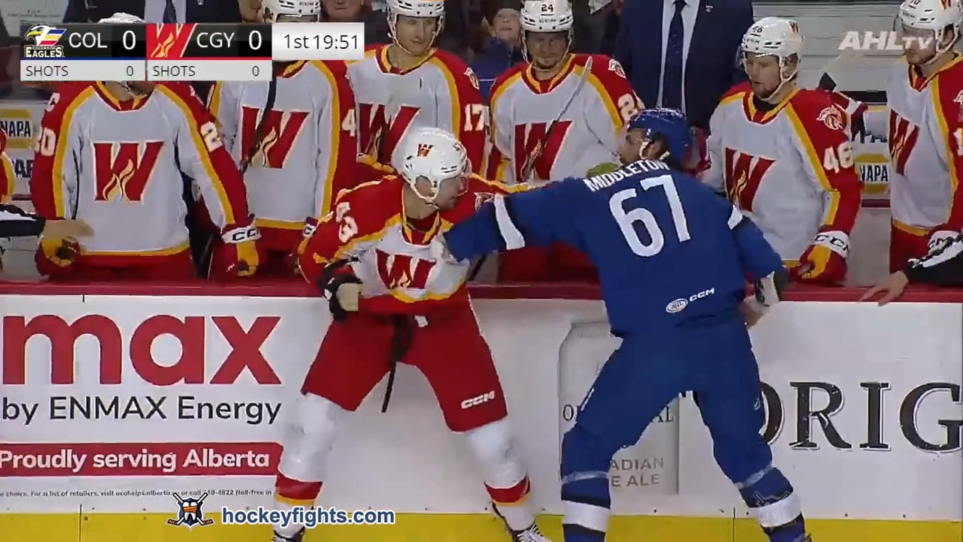 K. Middleton (COL) vs. A. Klapka (CGW)