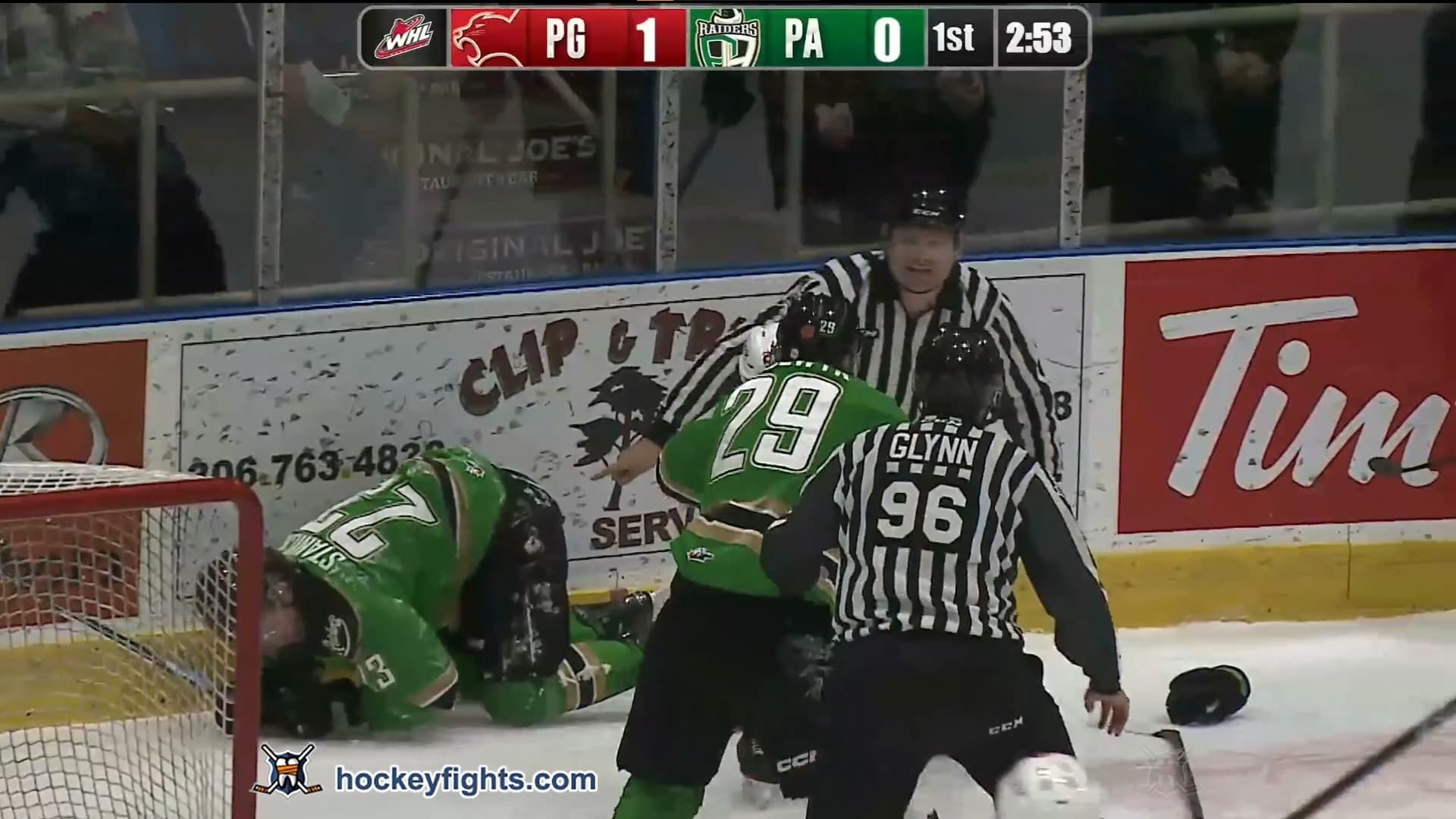 K. Dowhaniuk (PGC) vs. H. Lodewyk (PAR)