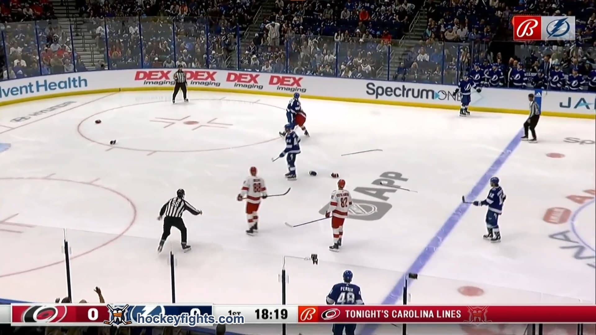 M. Bunting (CAR) vs. T. Jeannot (TBL)