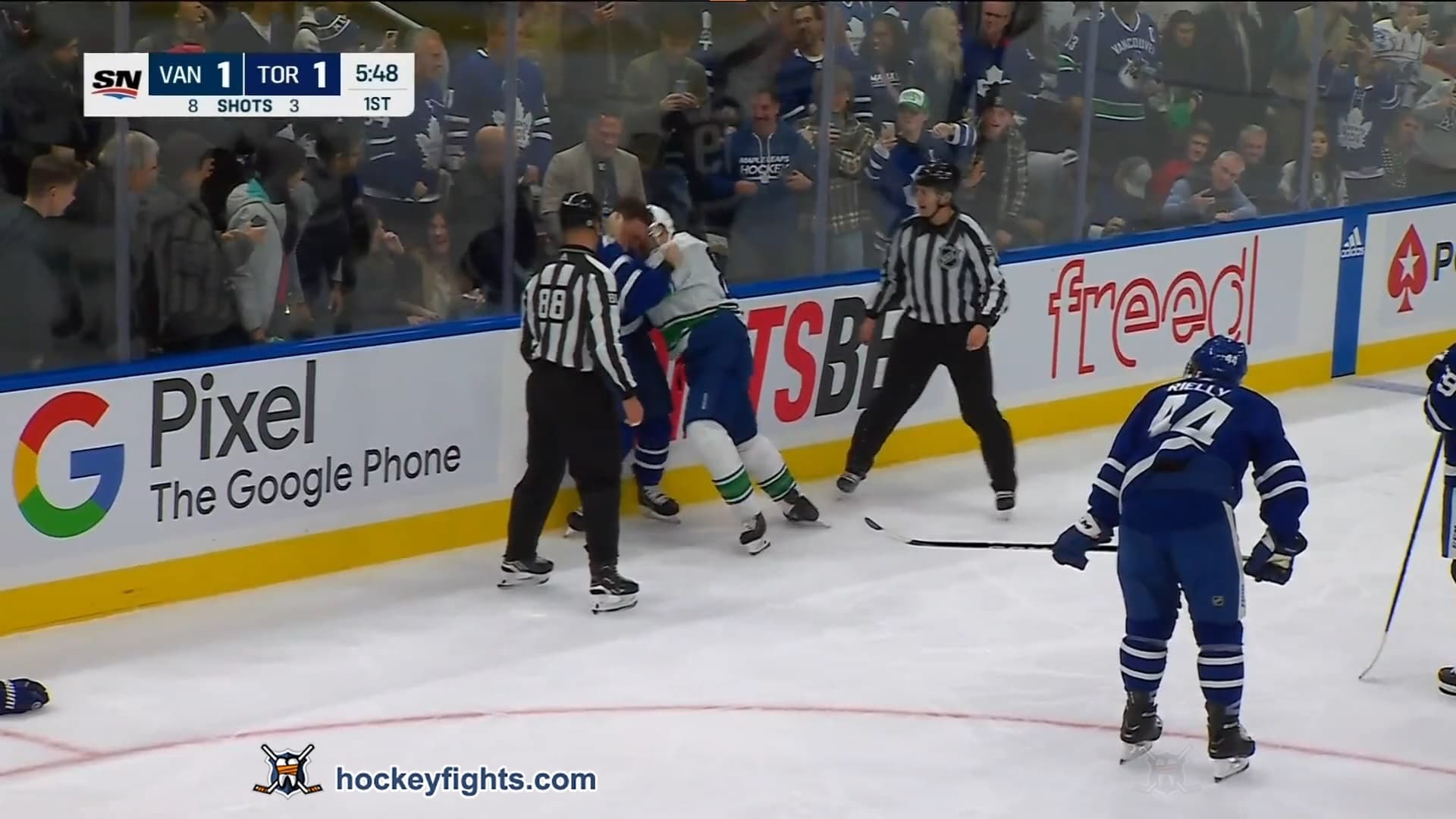 I. Cole (VAN) vs. M. Domi (TOR)