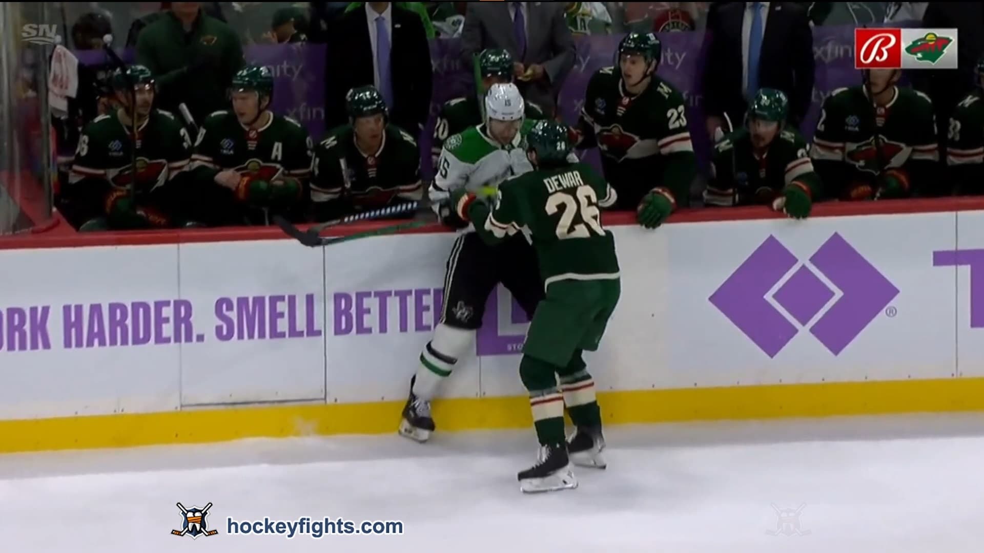 C. Smith (DAL) vs. C. Dewar (MIN)