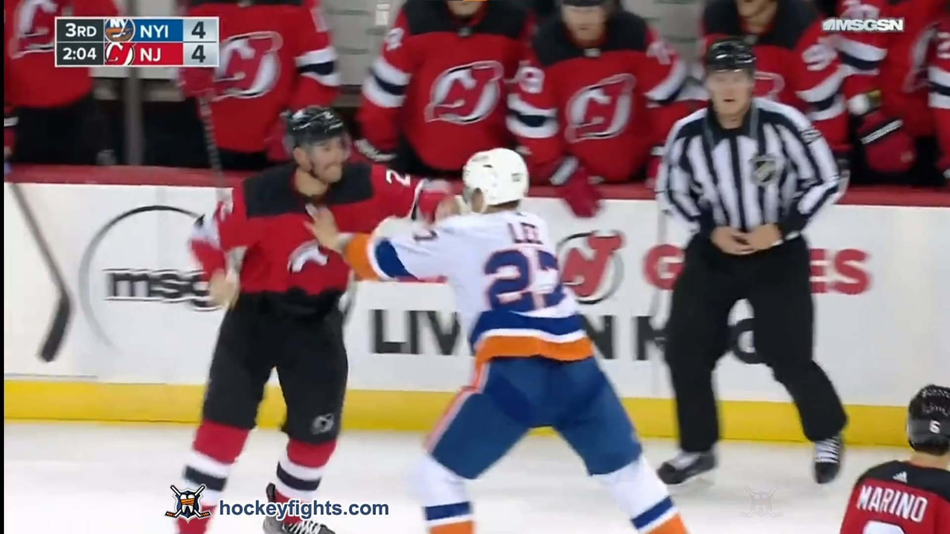 A. Lee (NYI) vs. B. Smith (NJD)