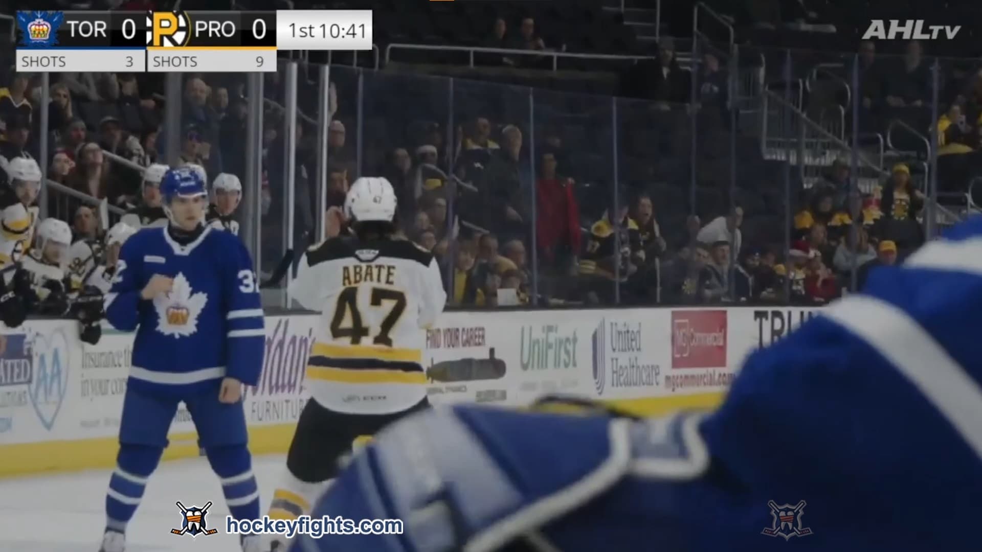 M. Pietroniro (TOR) vs. J. Abate (PRO)