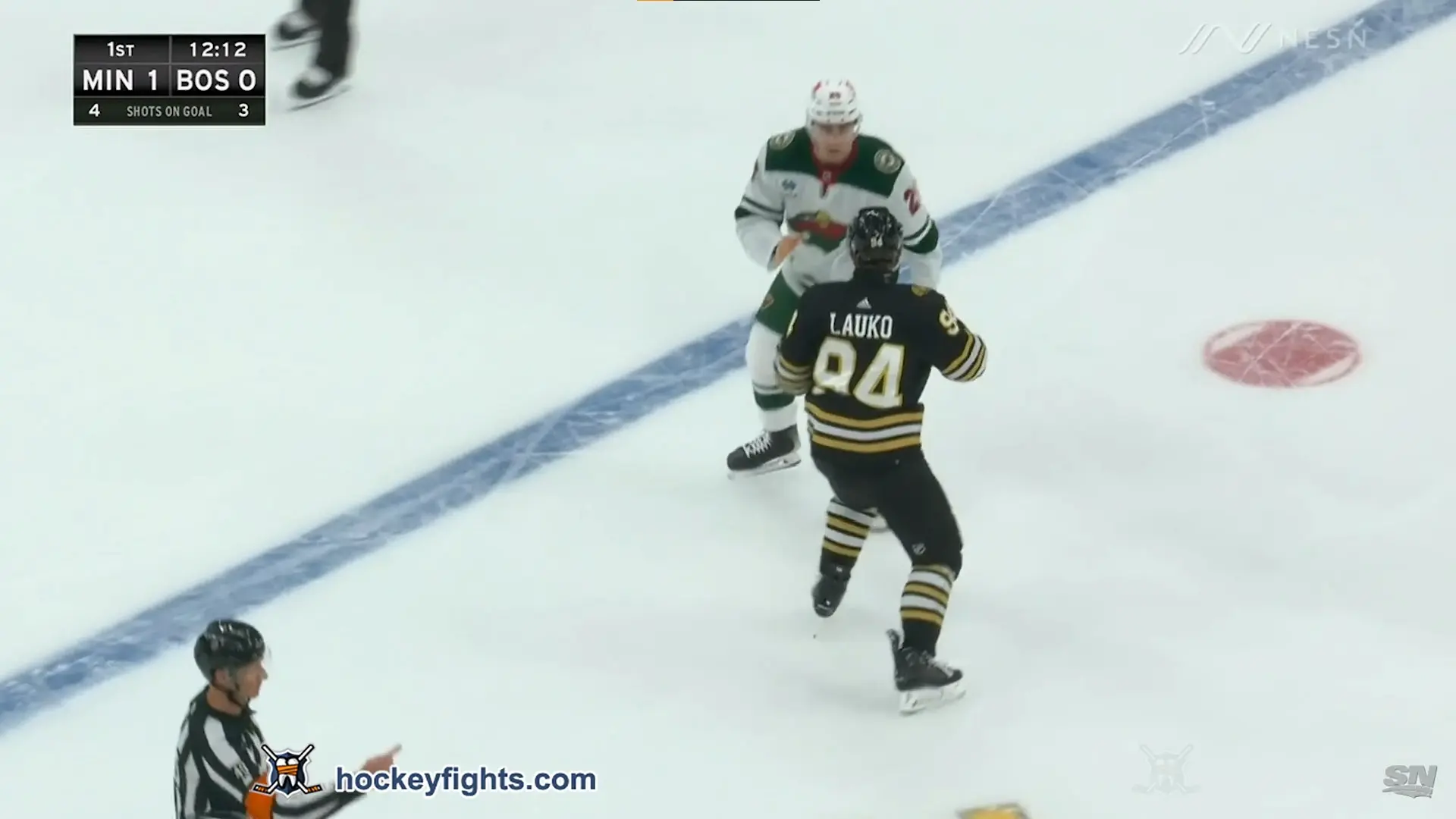 C. Dewar (MIN) vs. J. Lauko (BOS)