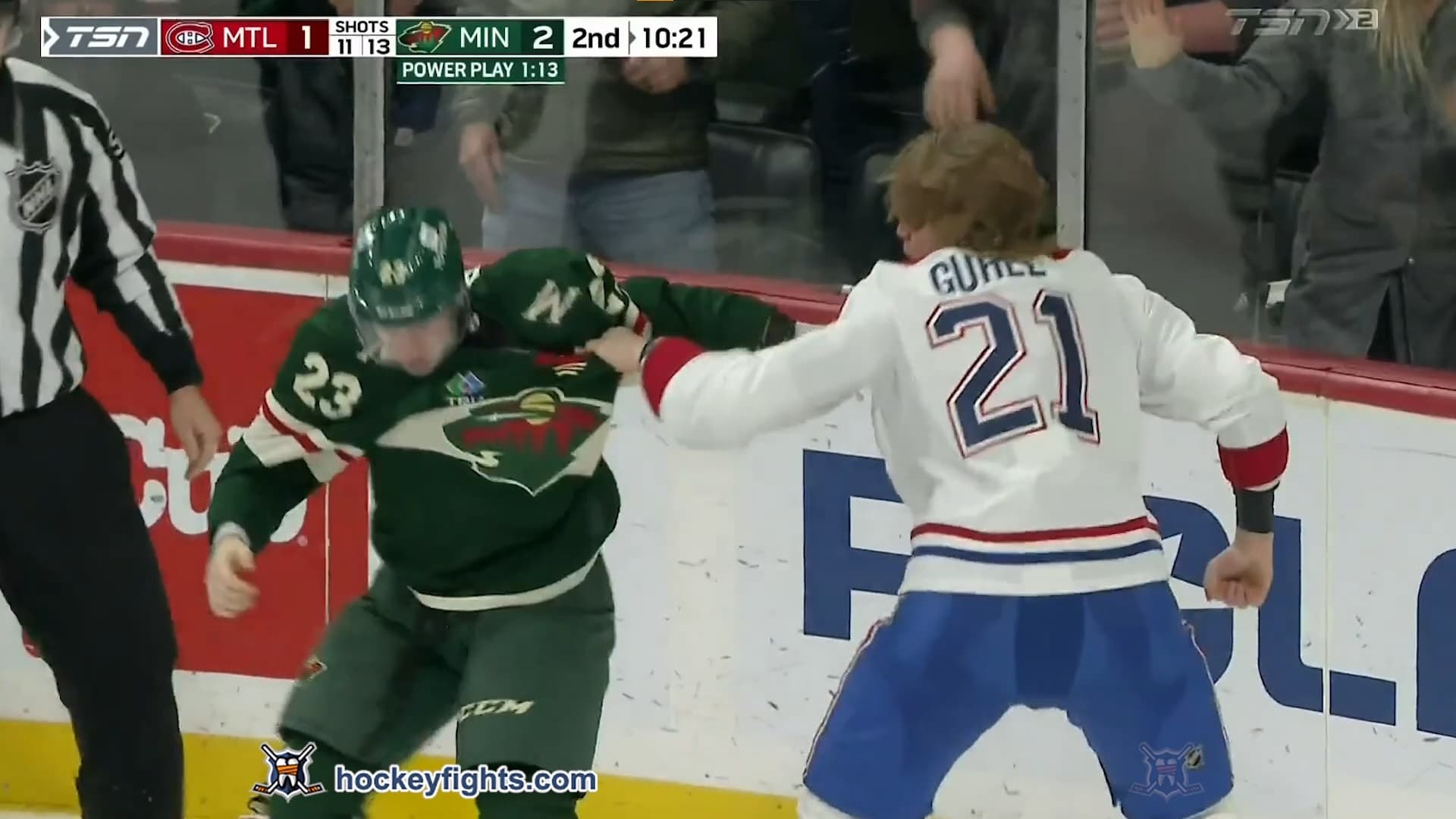 K. Guhle (MTL) vs. M. Rossi (MIN)