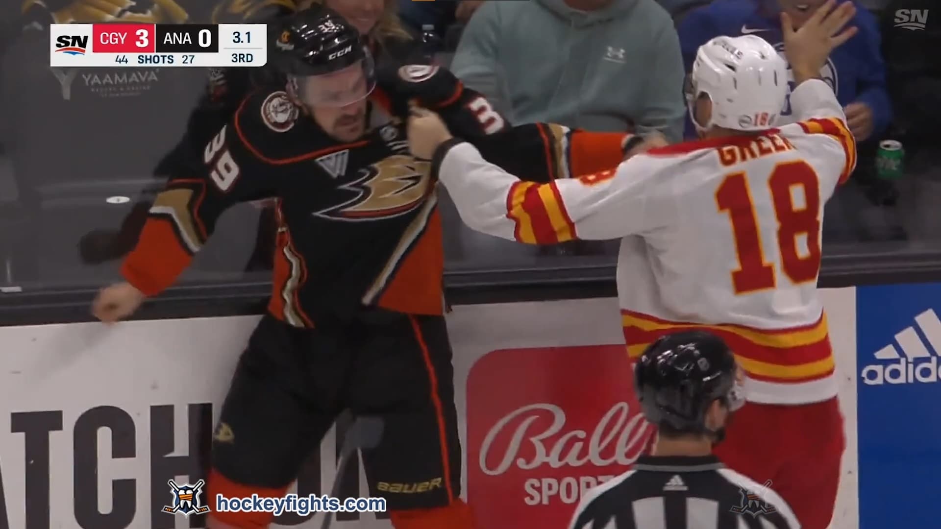 A. Greer (CGY) vs. S. Carrick (ANA)