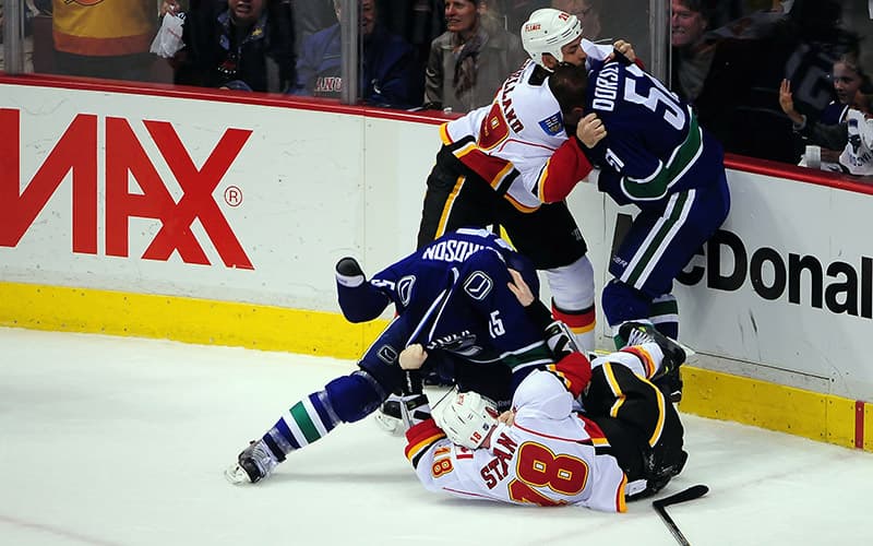 Line Brawl Caps Vancouver’s Game 2 Win